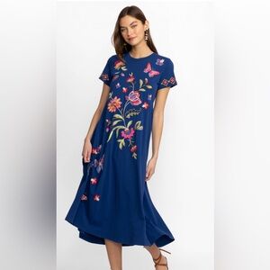 Johnny Was Gracey Crew Neck Swing Dress